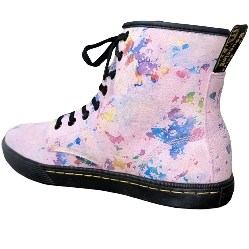 Dr. Martens Sheridan Confetti Suede High-Top Boot US 7 NEW